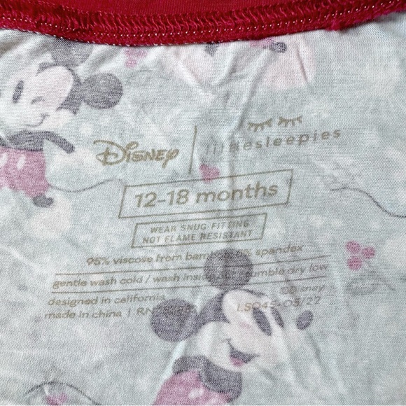 Little Sleepies Disney Mickey Holiday Two-Piece Pajama Set - 12-18m - Picture 6 of 7